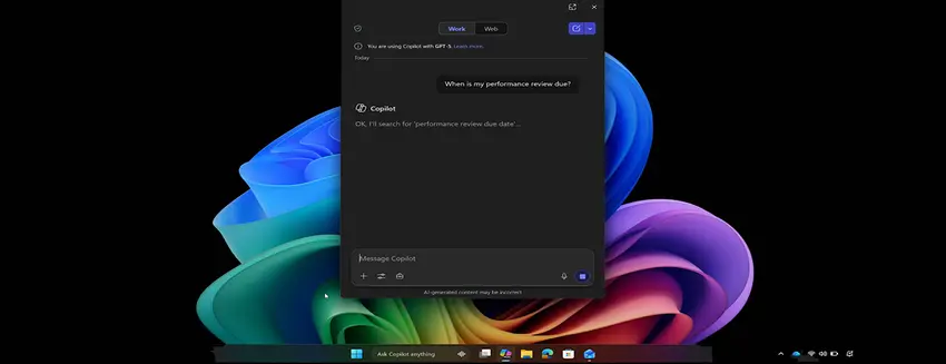 Copilot открывает дверь ИИ-агентам на панели задач в Windows 11.