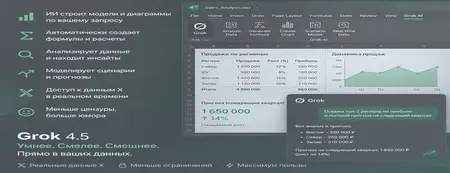 Grok для Excel: Повышение эффективности анализа данных.