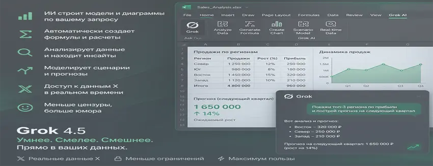 Grok для Excel: Повышение эффективности анализа данных.