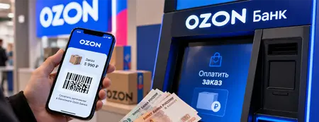 Удобная оплата заказов наличными на Ozon.