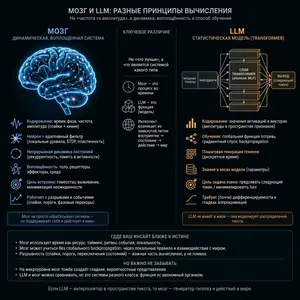 Почему сравнение мозга с FM, а LLM с AM — это упрощение: разбор популярной гипотезы